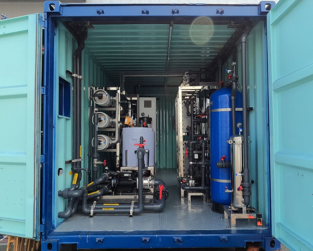 電廠試⾞除礦⽔系統應用